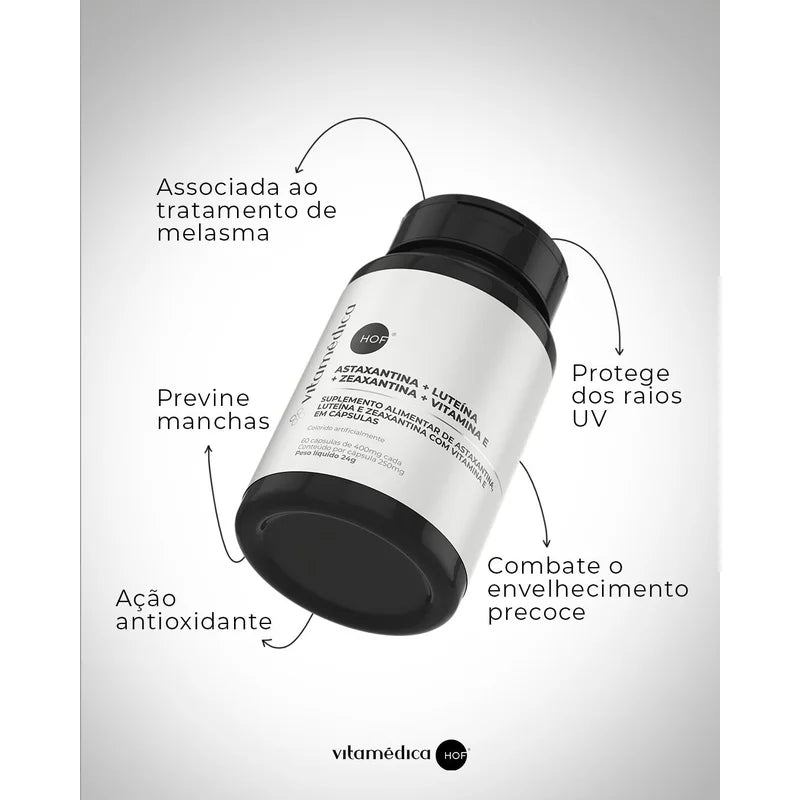Cápsulas de Astaxantina, Luteína, Zeaxantina e Vitamina E – Suplemento para Saúd