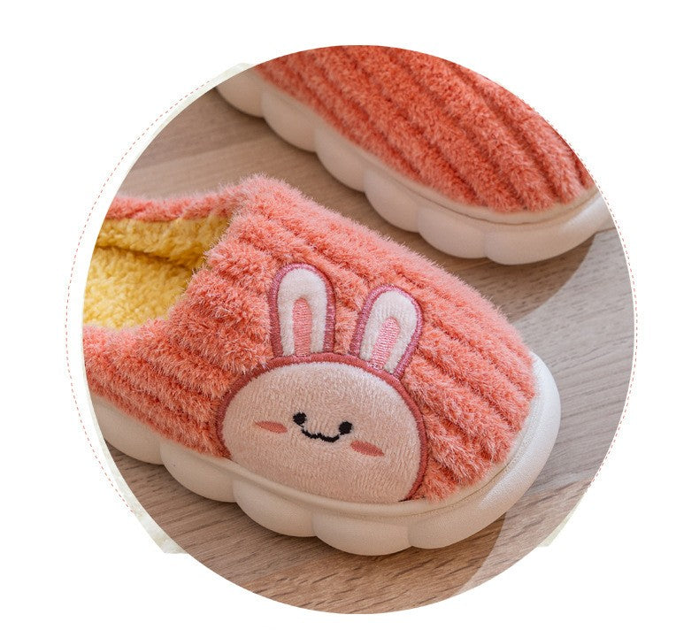 Lindos chinelos infantis de algodão para inverno