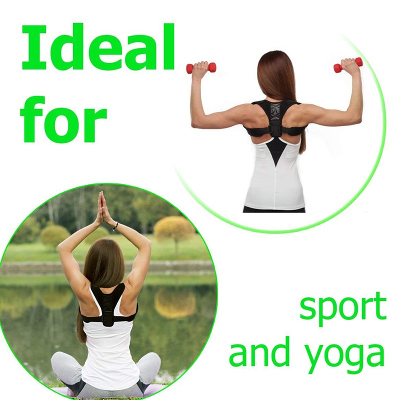 Correia de suporte de cinta YOSYO Correção de postura ajustável nas costas da