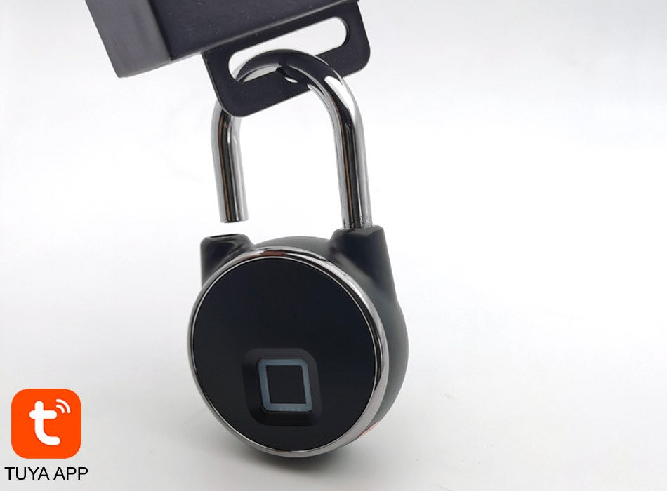 Cadeado Inteligente Smart Lockt com Impressão Digital Para Uso Externo e Intern