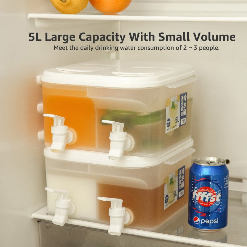 Chaleira Fria, Capacidade de 5l com Torneira Para Geladeira/Bebidas Frias/Frutas