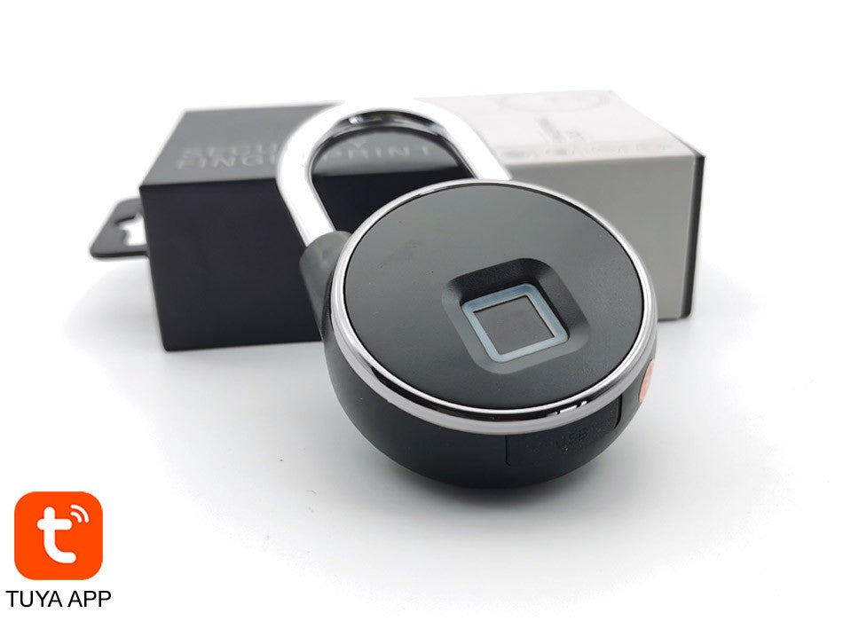 Cadeado Inteligente Smart Lockt com Impressão Digital Para Uso Externo e Intern