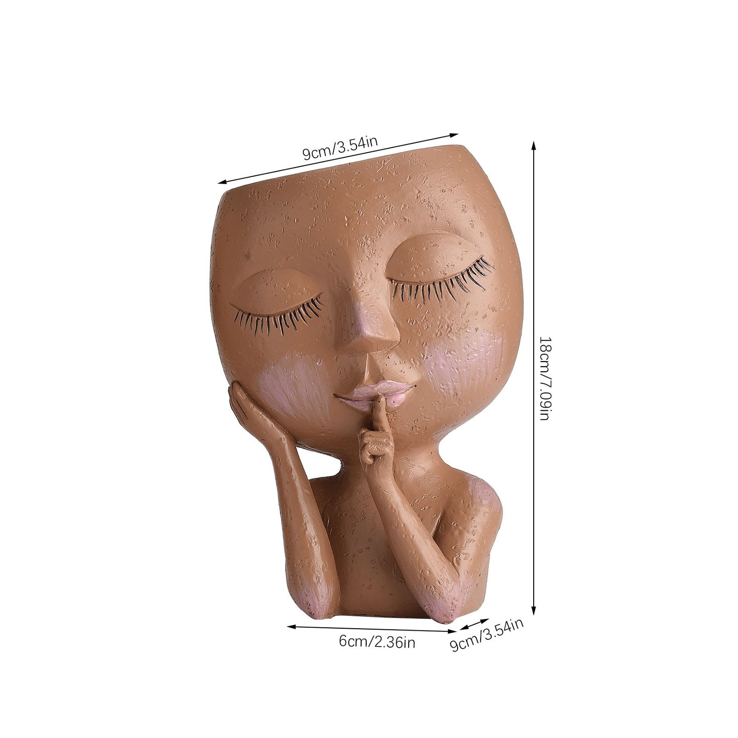 Vaso Artesanal Yuky para Flores / Feito de Resina de Alta Qualidade