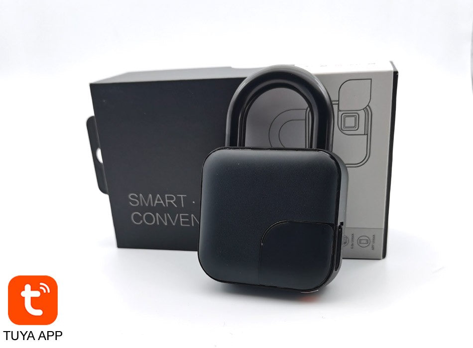 Cadeado Inteligente Smart Lockt com Impressão Digital Para Uso Externo e Intern