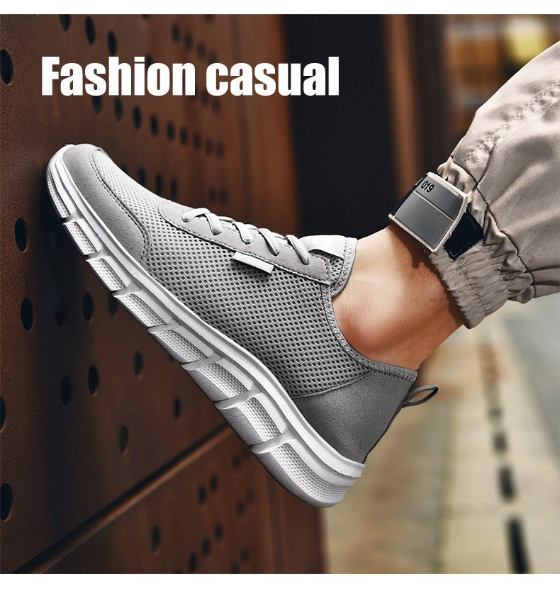 Tênis casuais masculinos respiráveis e leve