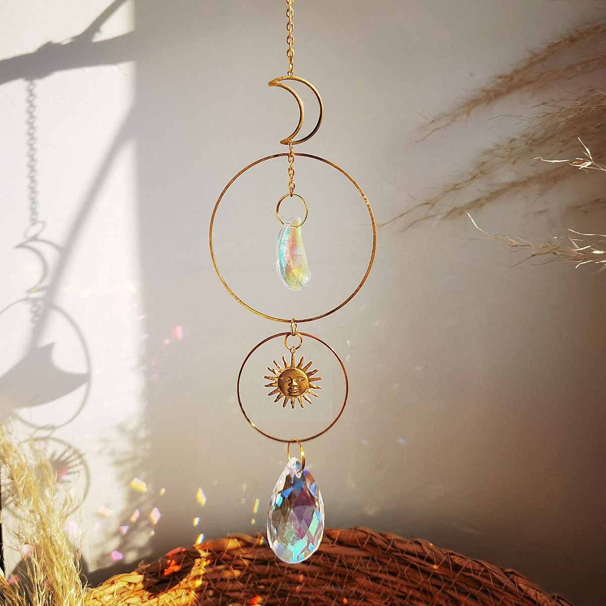 Filtrode sonhos Criador de arco-íris de cristal Apanhador de sonhos