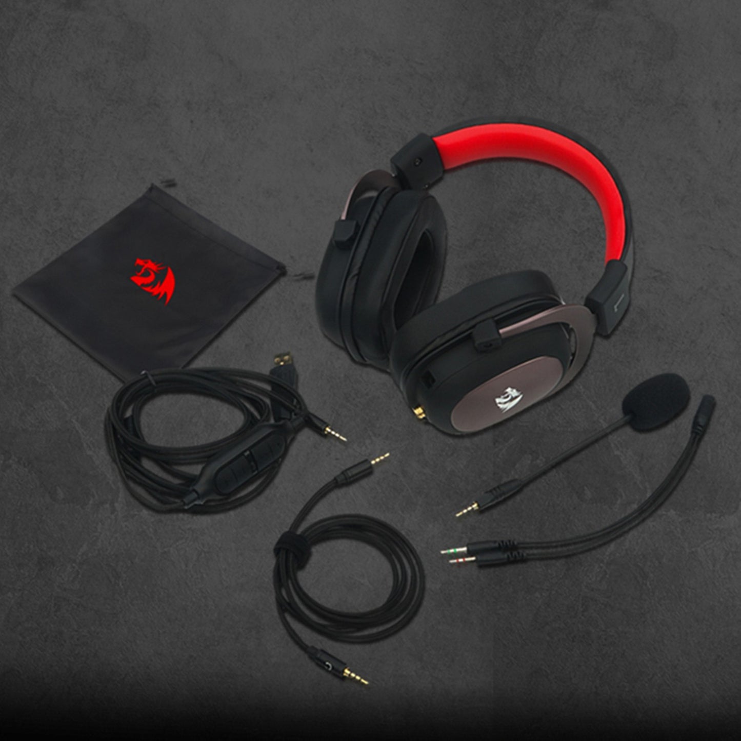 Redragon H510 Zeus fone de ouvido com fio para jogos 7.1 para PC / PS4 e Xbox On