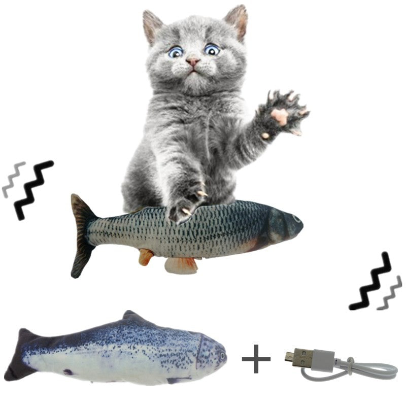 Toy Fish Simulação, Pulando Movendo-se para Gatos Brinquedos