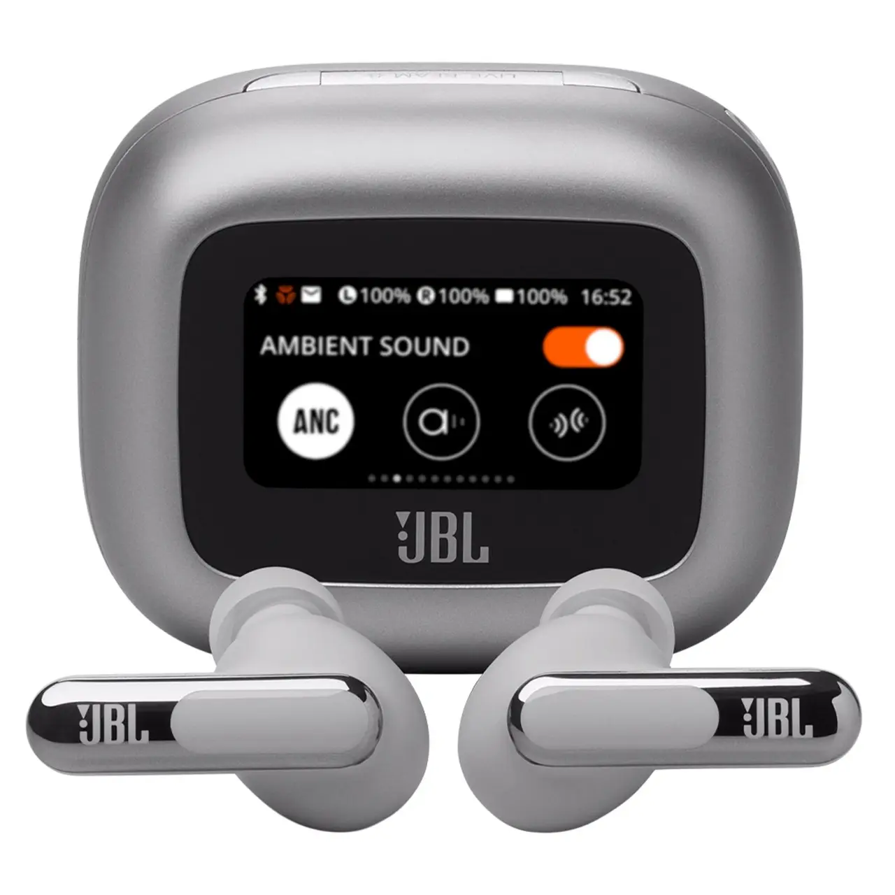 Fone de Ouvido JBL Live Beam 3 Prata - JBLLIVEBEAM3SILBR