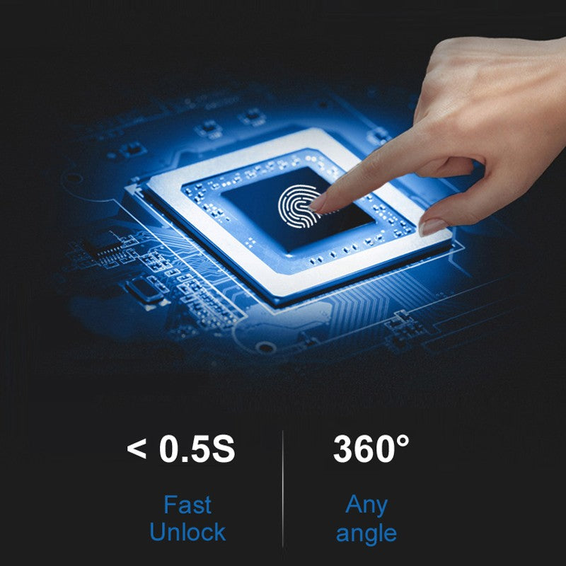 Cadeado Inteligente Smart Lockt com Impressão Digital Para Uso Externo e Intern