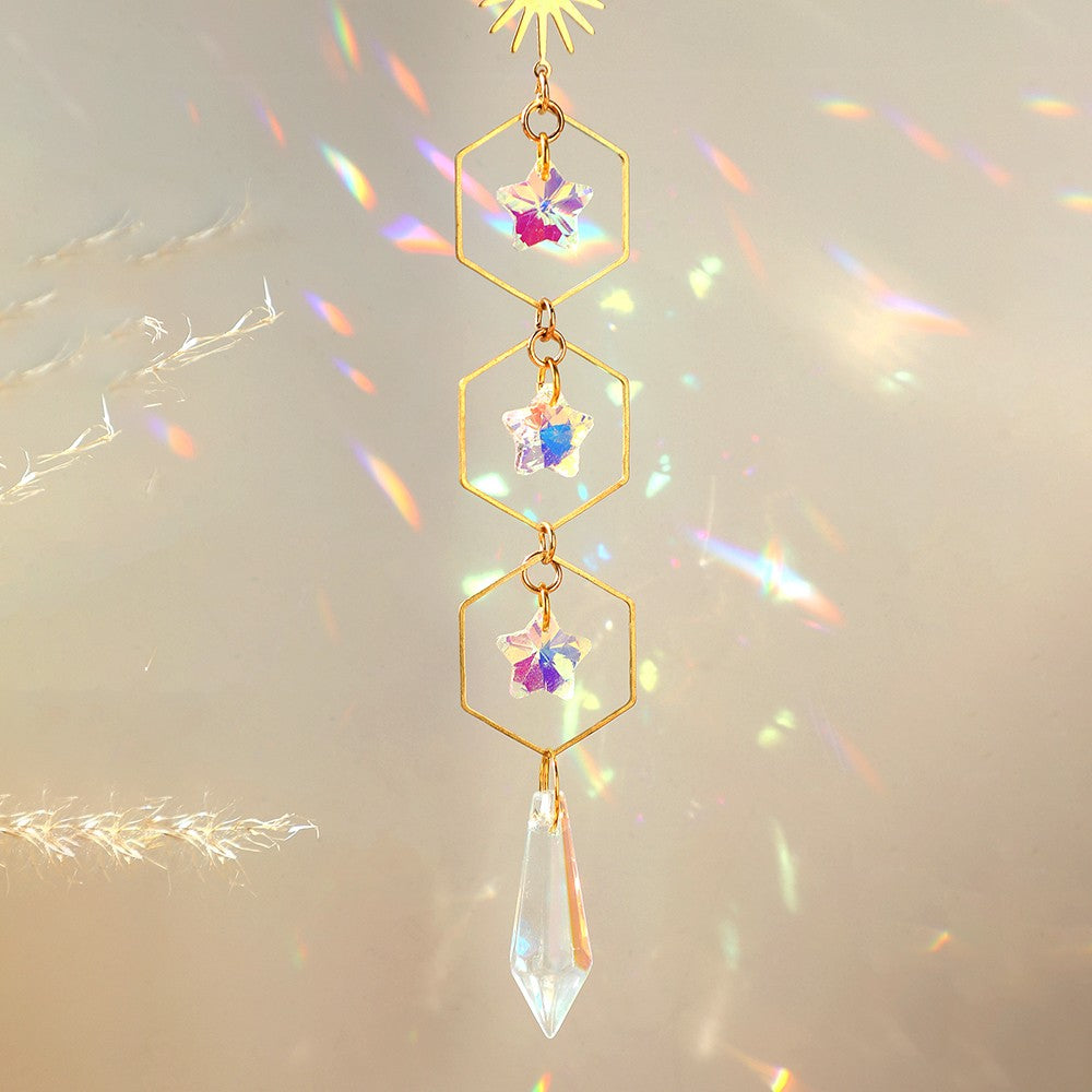Filtrode sonhos Criador de arco-íris de cristal Apanhador de sonhos