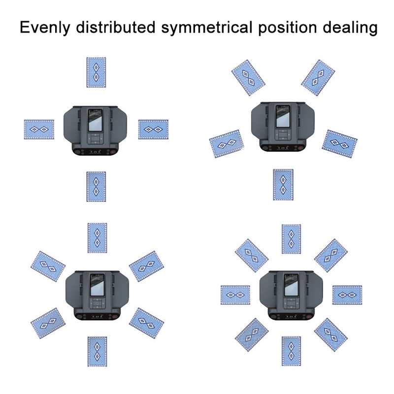 PokerProvok - Máquina Automática de Embaralhar e Distribuir Cartas 2-em-1 com 6 Controles Remotos