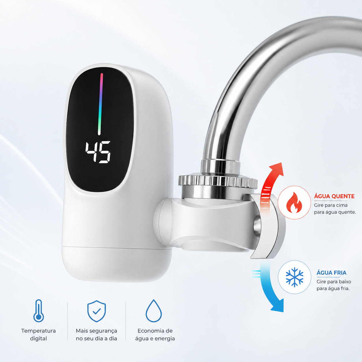 ThermoFlow™ | Aquecedor Elétrico com Display