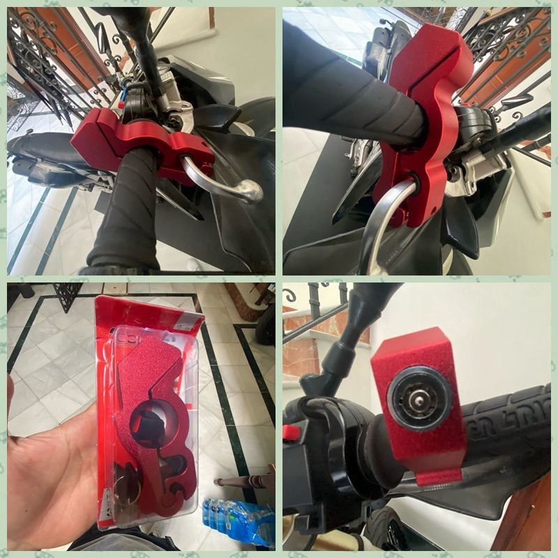 Trava de Punho ClockUp para Moto / Manete, Freio e Acelerador Antifurto