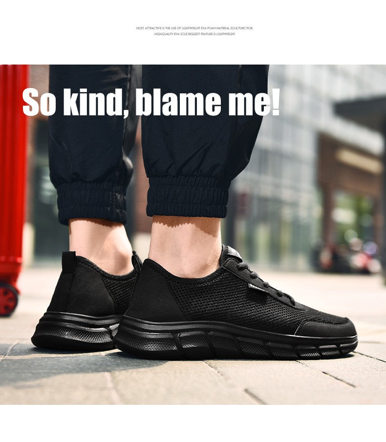 Tênis casuais masculinos respiráveis e leve