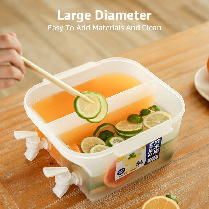 Chaleira Fria, Capacidade de 5l com Torneira Para Geladeira/Bebidas Frias/Frutas