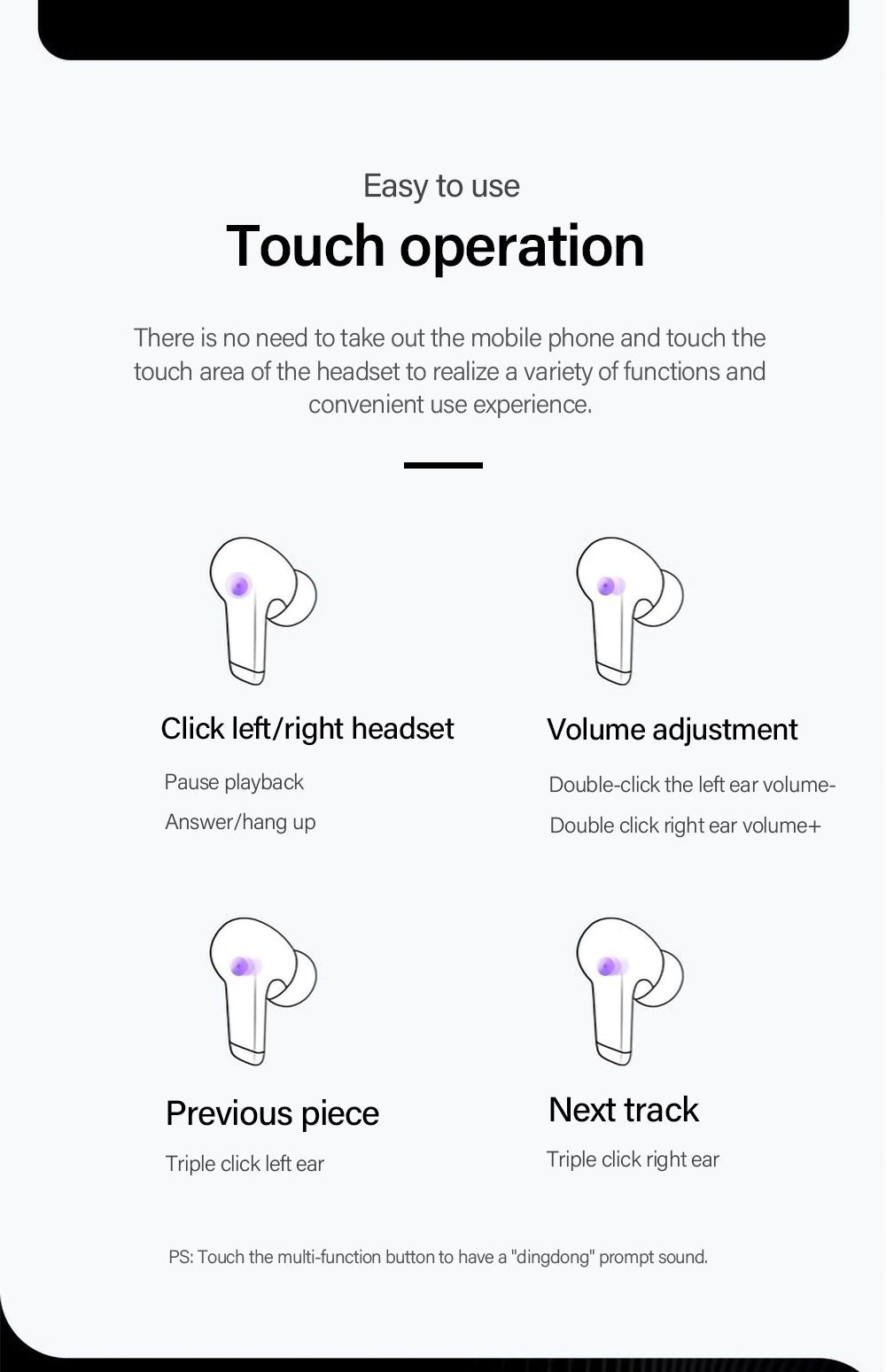 Fone Lenovo original Bluetooth modelo à prova d'água