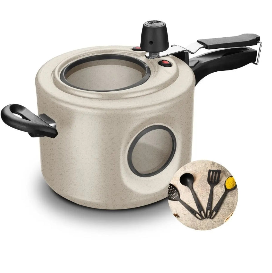 Panela de Pressão com Visor de Vidro 4,5 Litros Antiaderente