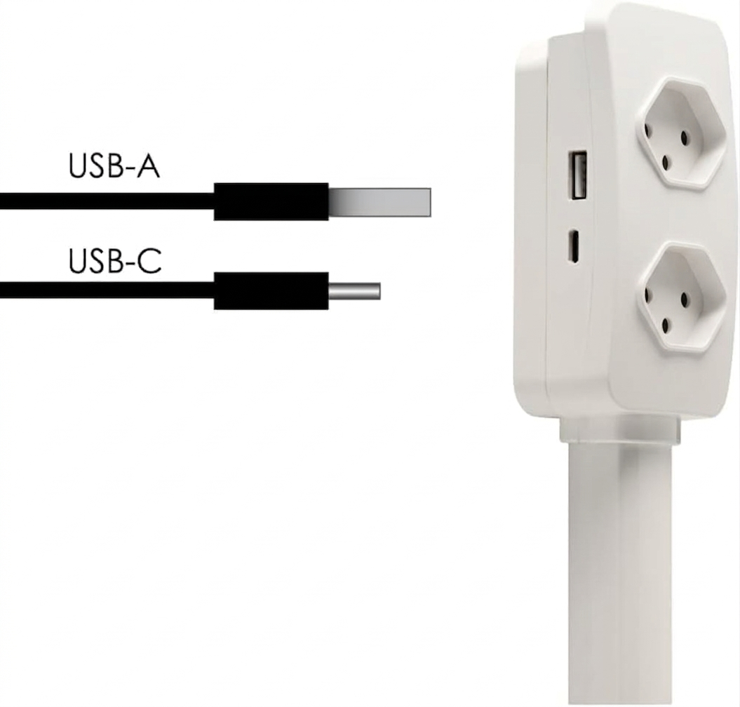 Adaptador de Tomada EZ Pro - Tomada dupla 10a