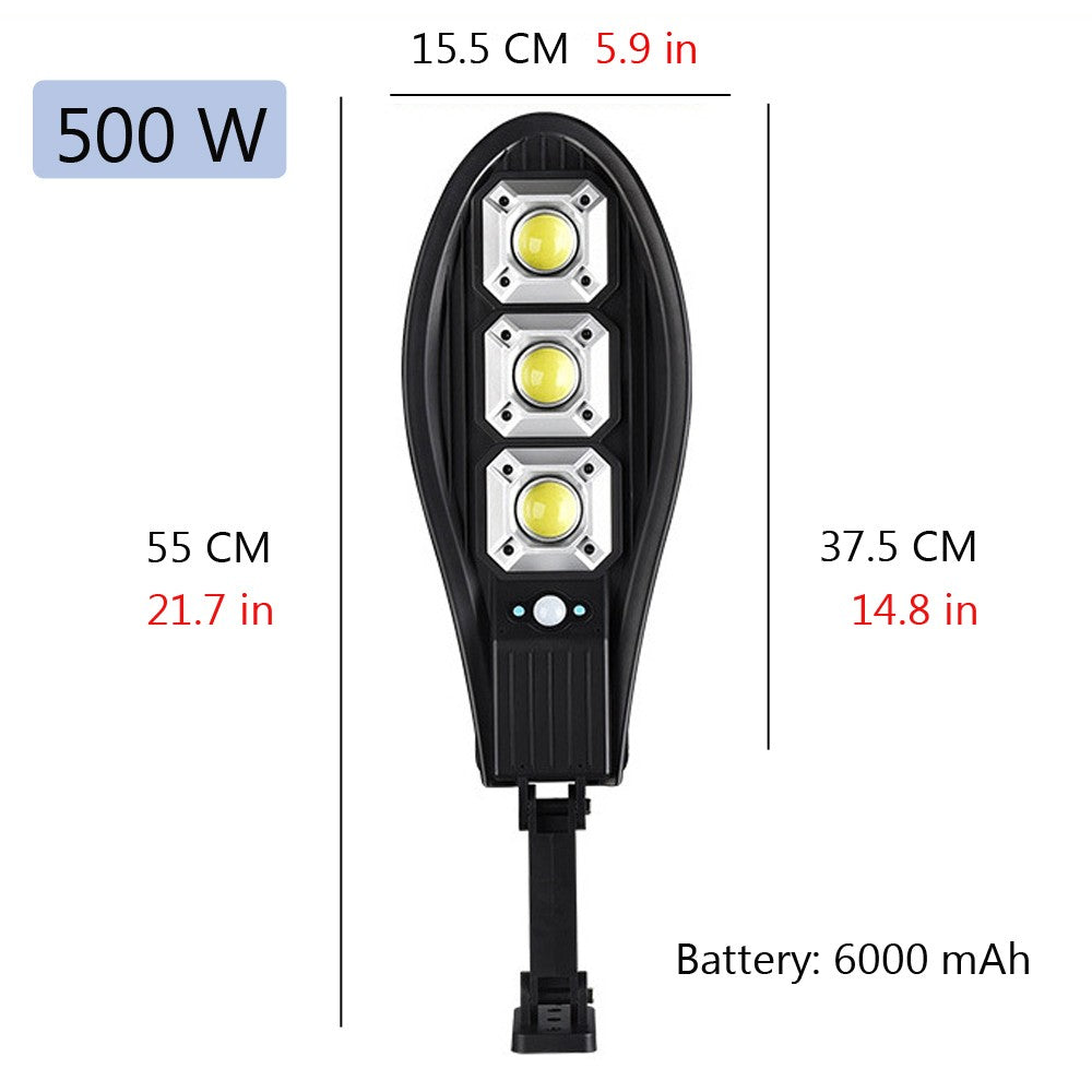 LED Solar para Área Externa 500 watts a prova D'água