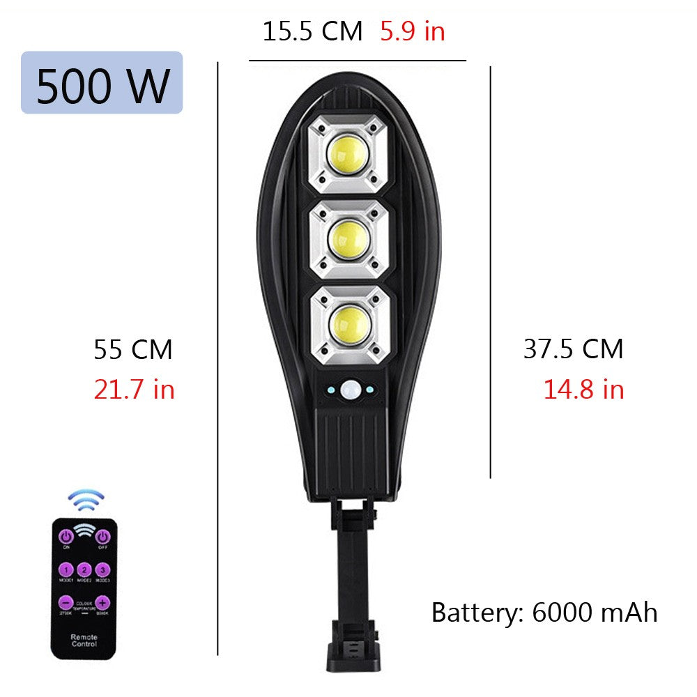 LED Solar para Área Externa 500 watts a prova D'água