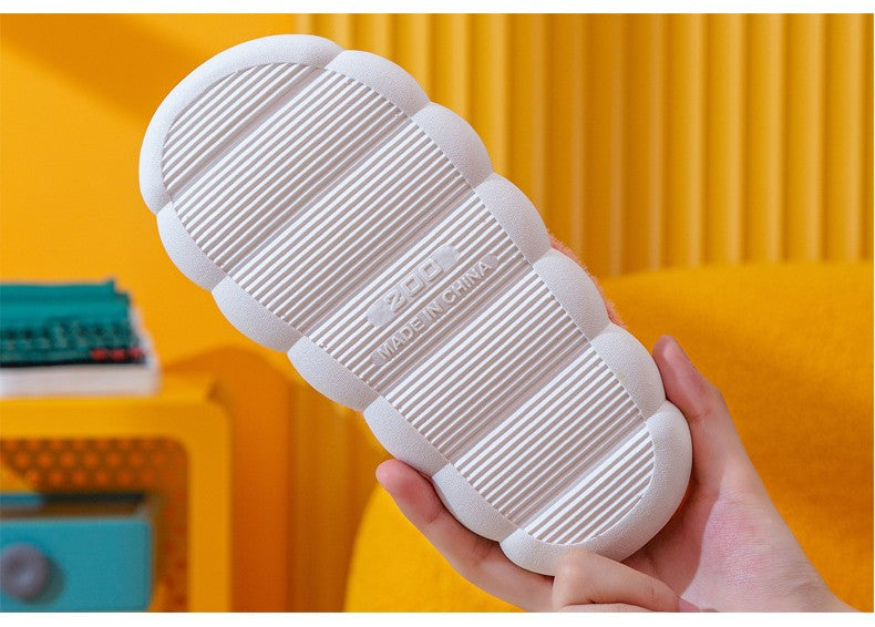 Lindos chinelos infantis de algodão para inverno