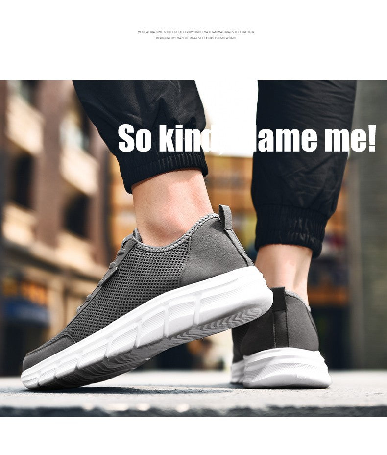 Tênis casuais masculinos respiráveis e leve
