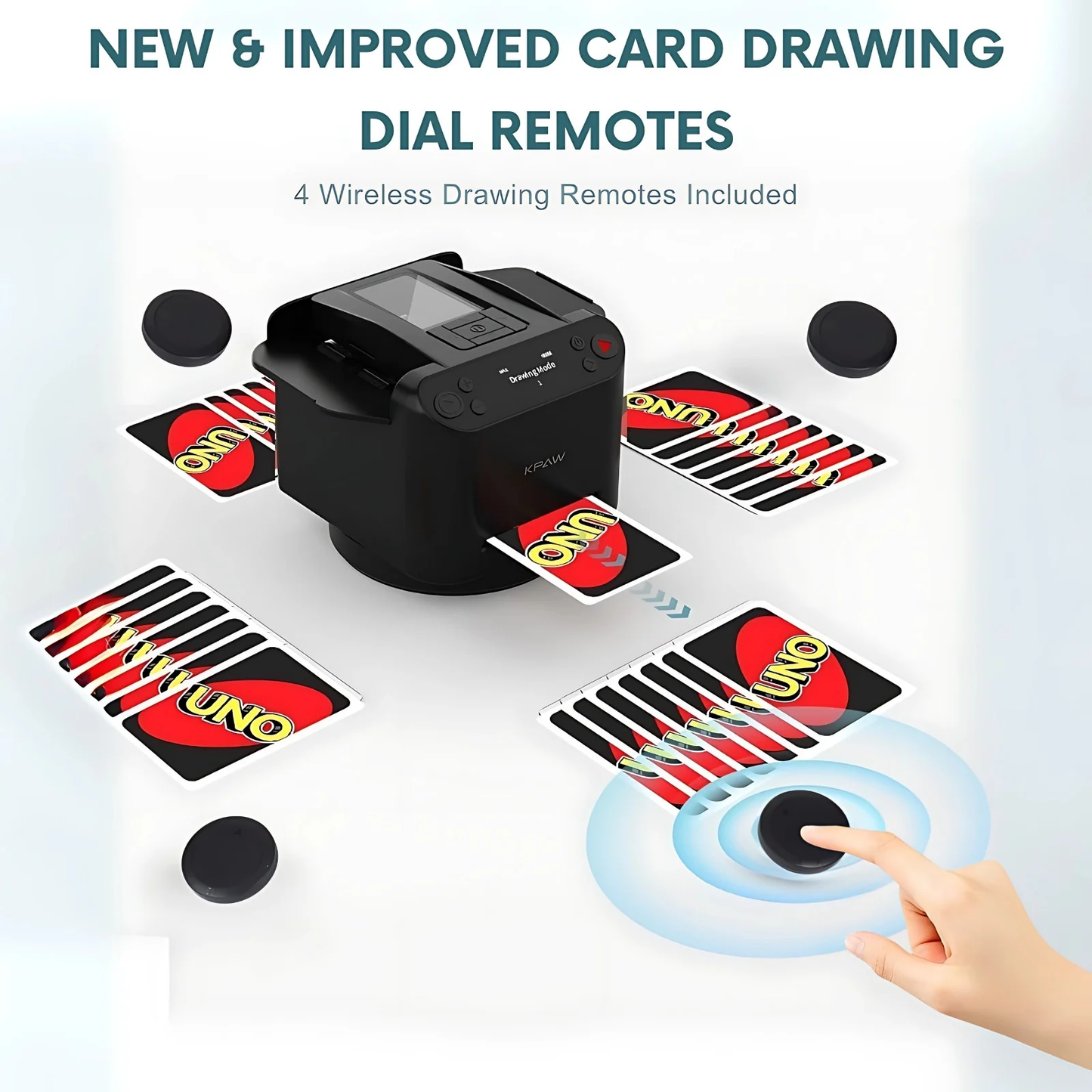 PokerProvok - Máquina Automática de Embaralhar e Distribuir Cartas 2-em-1 com 6 Controles Remotos