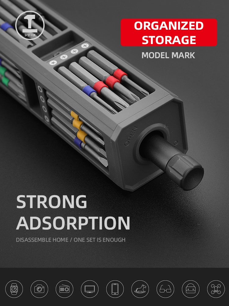 Kit de chave de fenda 44 em 1 peças magnéticos de precisão