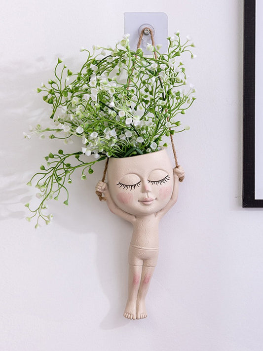 Vaso decorativo criativo para boneca ginasta.