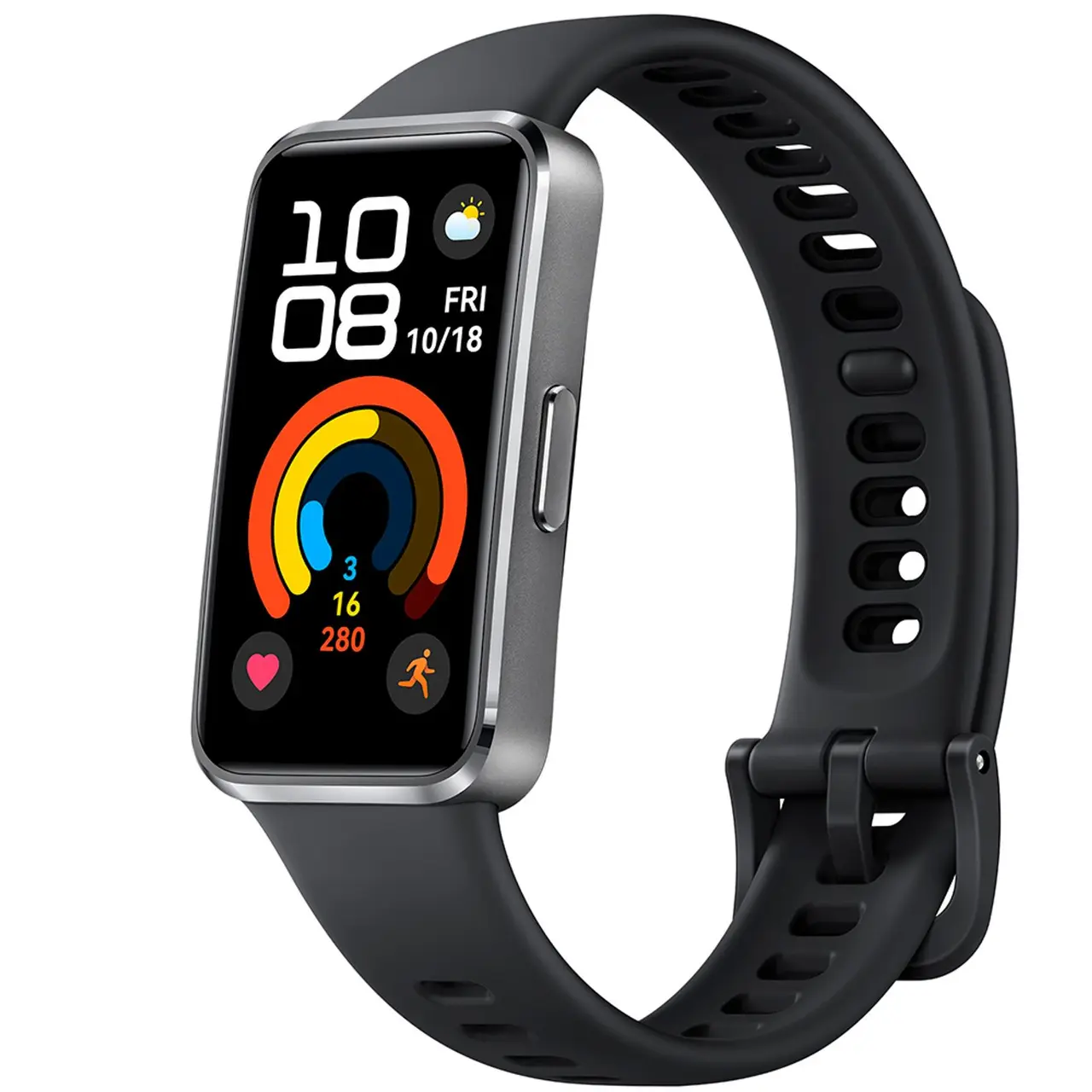 Smartwatch Huawei Band 10 Preto Fosco, com Pulseira em Fluoroelastômero, Bluetooth