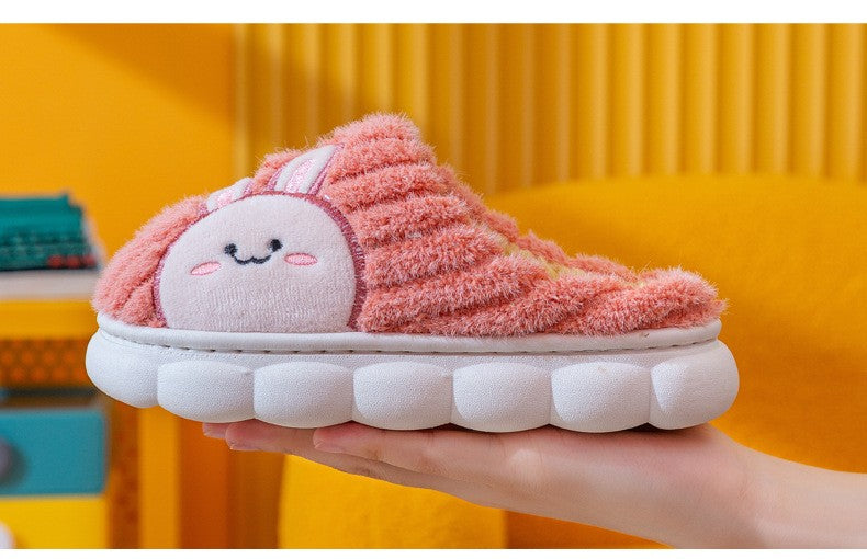 Lindos chinelos infantis de algodão para inverno