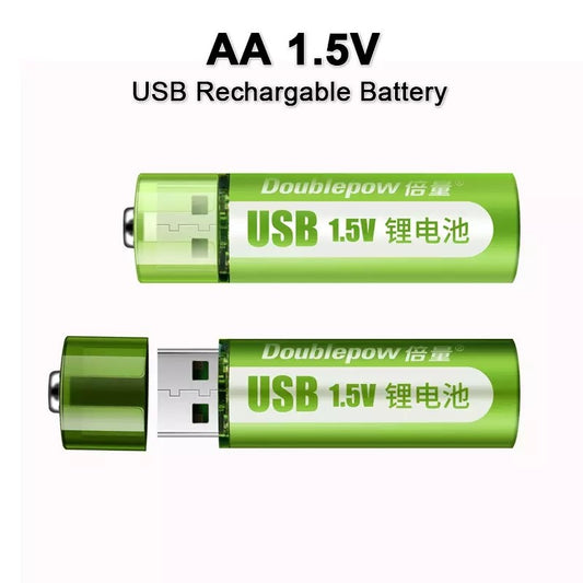 Pilha recarregável USB 1.5V AA Lançamento