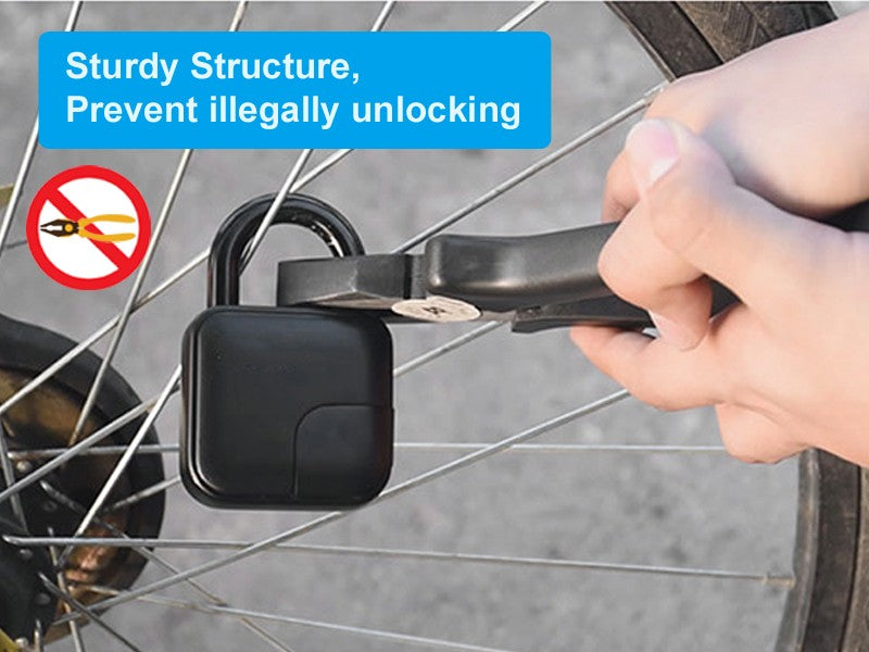 Cadeado Inteligente Smart Lockt com Impressão Digital Para Uso Externo e Intern