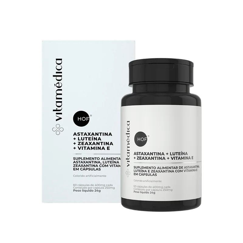 Cápsulas de Astaxantina, Luteína, Zeaxantina e Vitamina E – Suplemento para Saúd