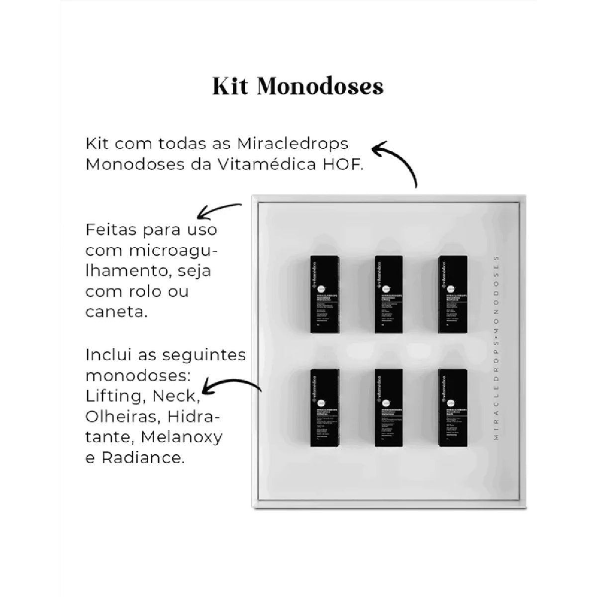 Kit Miracle Drops Monodoses Hidratação e Revitalização
